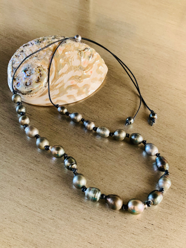 Tahitian Pearl Adjustable Necklace