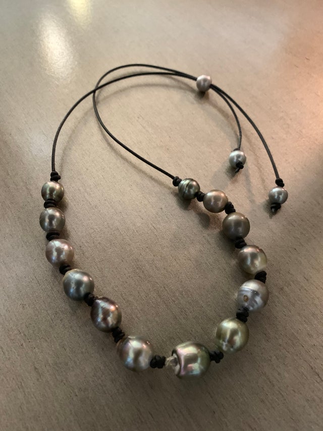 Tahitian Pearl Adjustable Necklace