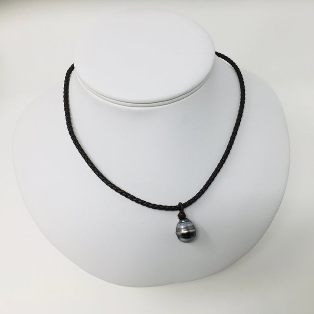 Tahitian Pearl Leather Choker