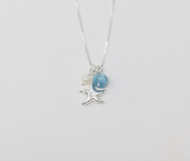 Sterling Silver Starfish Charm Pendant